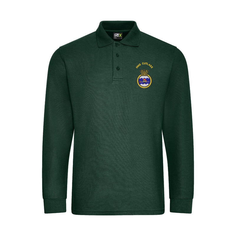 HMS Cutlass Long Sleeve Polo Shirt