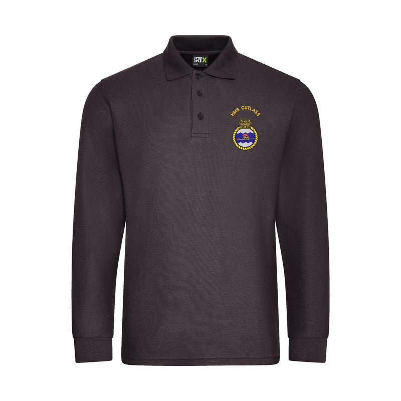 HMS Cutlass Long Sleeve Polo Shirt