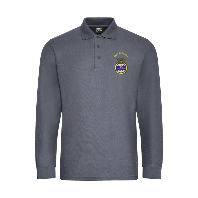 HMS Cutlass Long Sleeve Polo Shirt