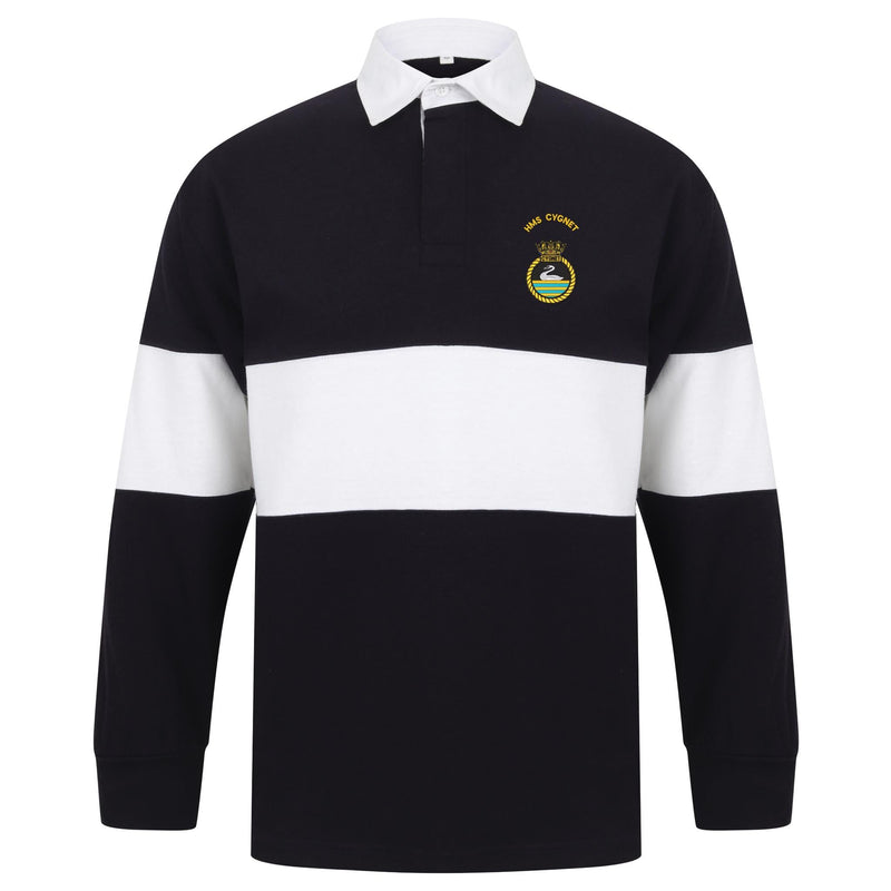 HMS Cygnet Long Sleeve Panelled Rugby Shirt
