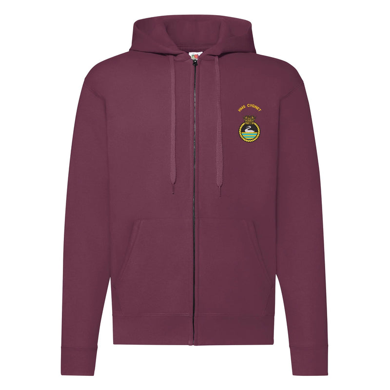 HMS Cygnet Zipped Hoodie