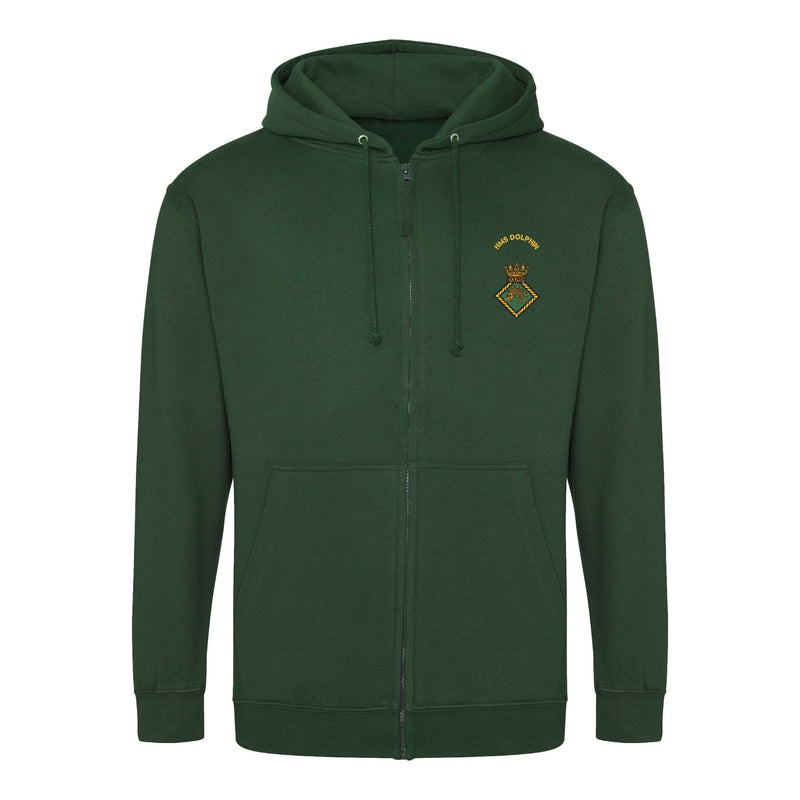 HMS Dolphin Zipped Hoodie