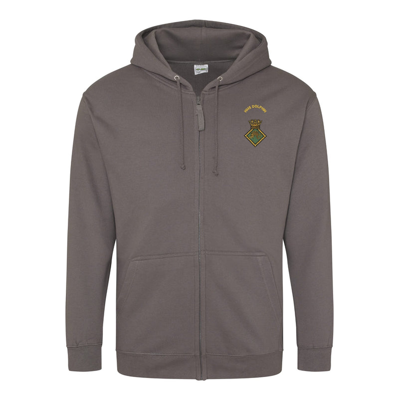 HMS Dolphin Zipped Hoodie