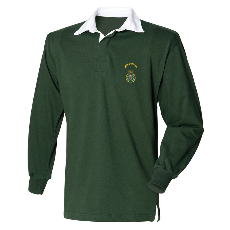 HMS Dundas Front Row Long Sleeve Rugby Shirt