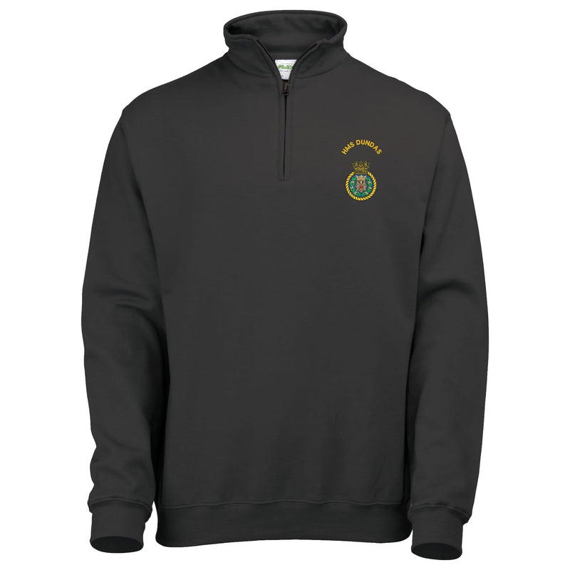 HMS Dundas Quarter Zip Sweatshirt