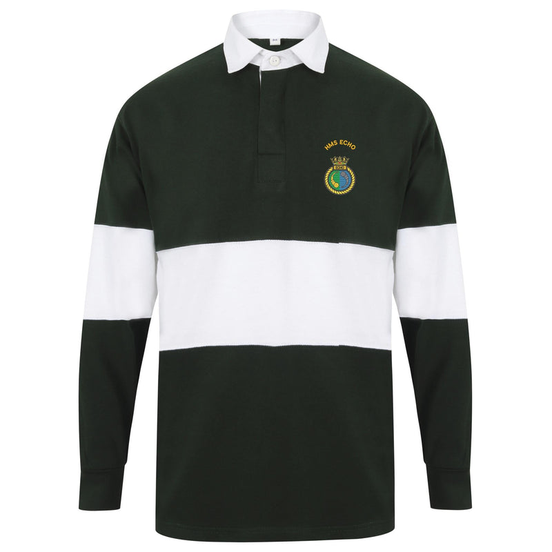 HMS Echo Long Sleeve Panelled Rugby Shirt