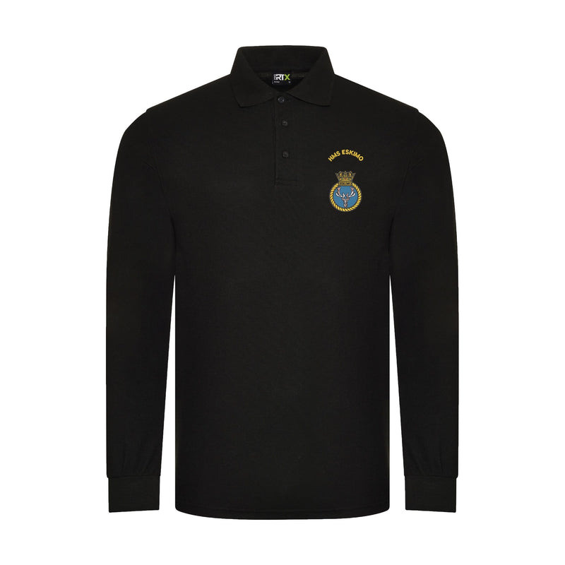 HMS Eskimo Long Sleeve Polo Shirt