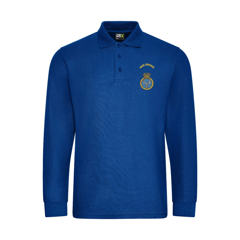 HMS Eskimo Long Sleeve Polo Shirt