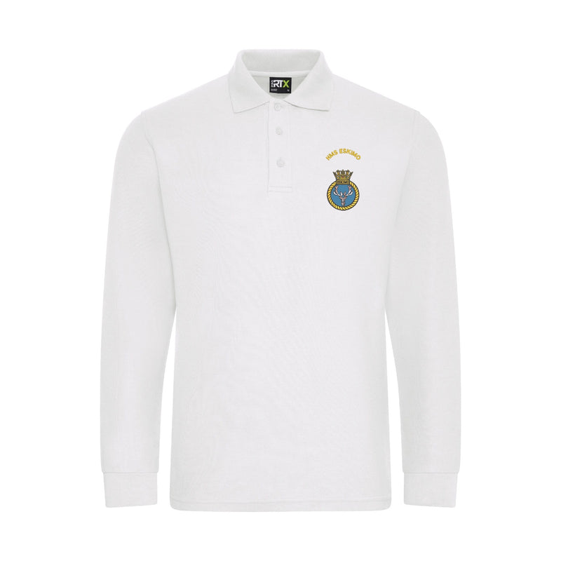 HMS Eskimo Long Sleeve Polo Shirt