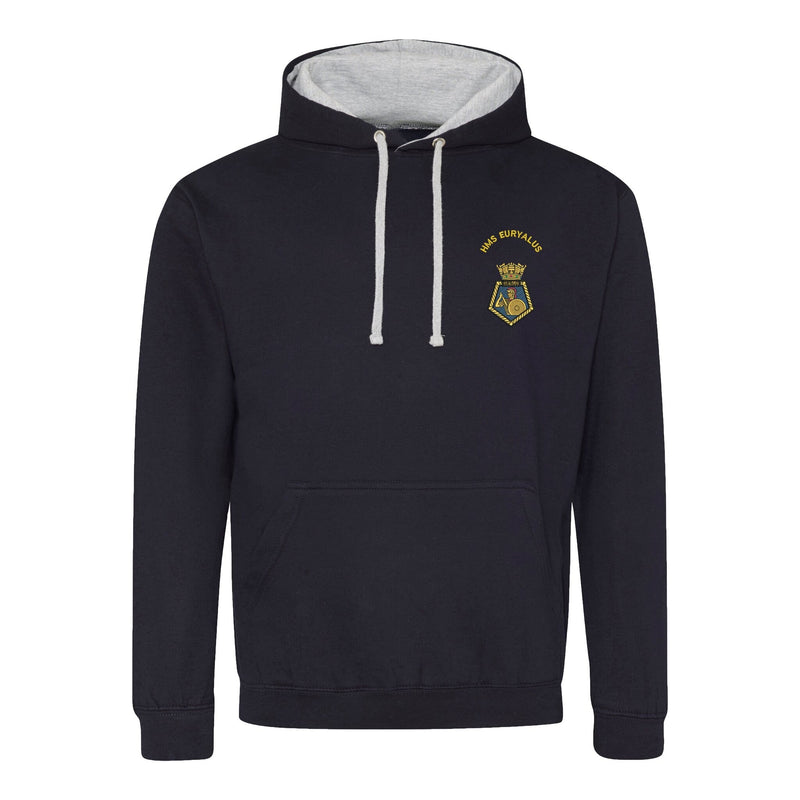 HMS Euryalus Varsity Contrast Hoodie