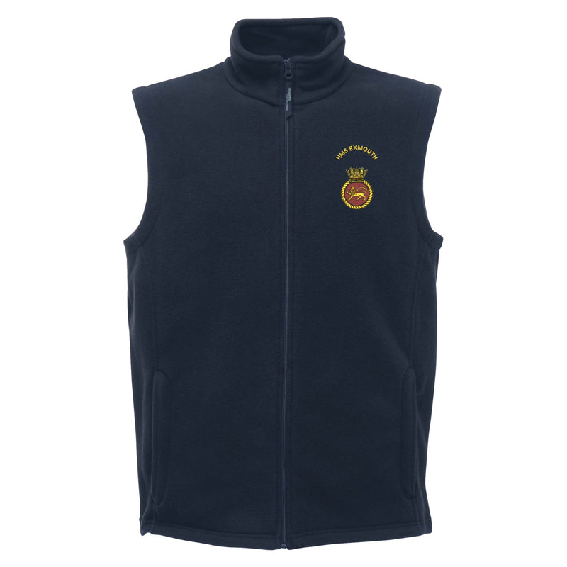 HMS Exmouth Regatta Fleece Bodywarmer