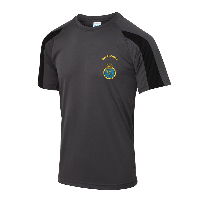 HMS Express Contrast Polyester T-Shirt