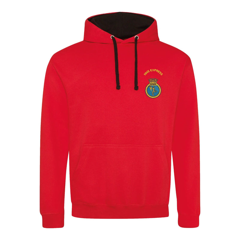 HMS Express Varsity Contrast Hoodie