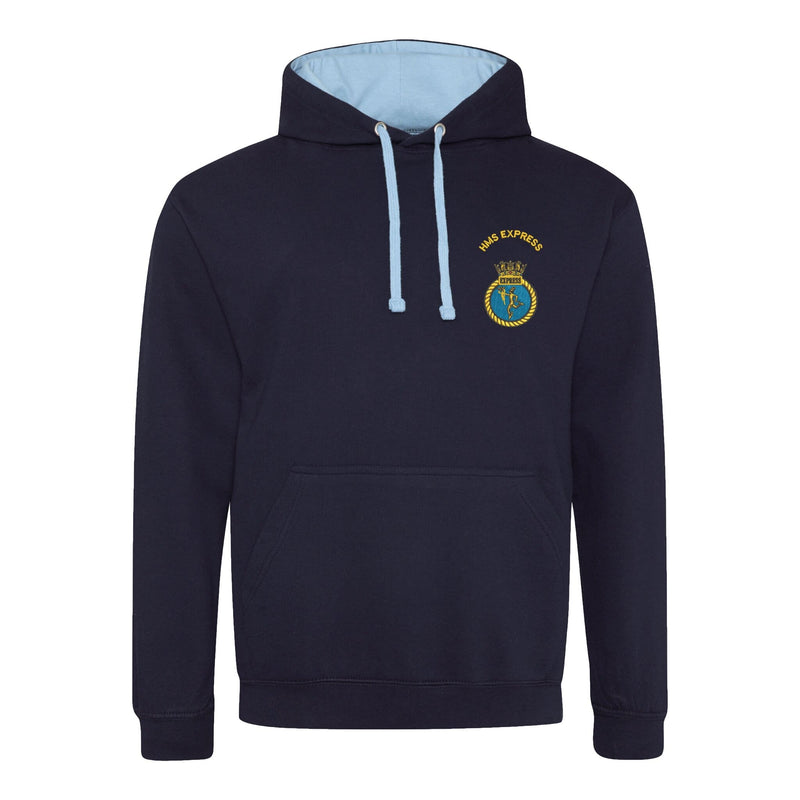 HMS Express Varsity Contrast Hoodie
