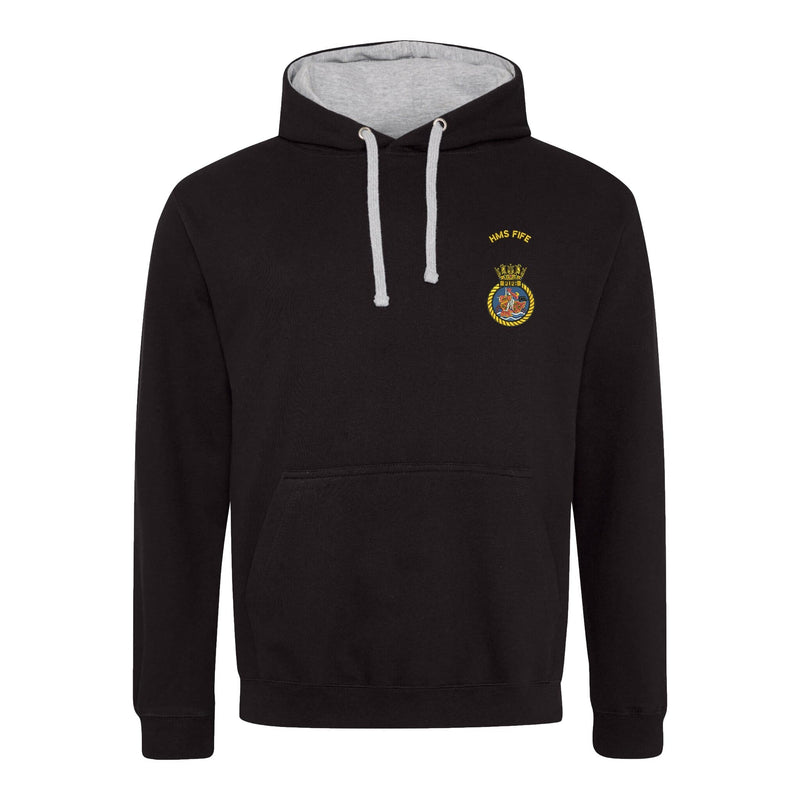 HMS Fife Varsity Contrast Hoodie