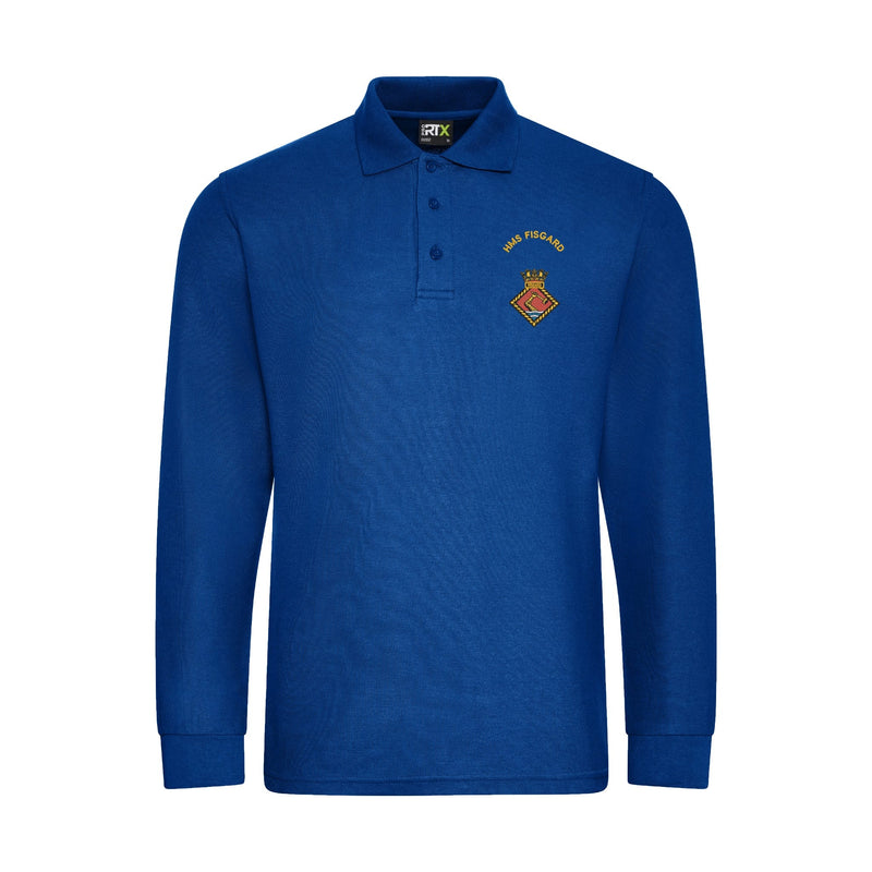 HMS Fisgard Long Sleeve Polo Shirt
