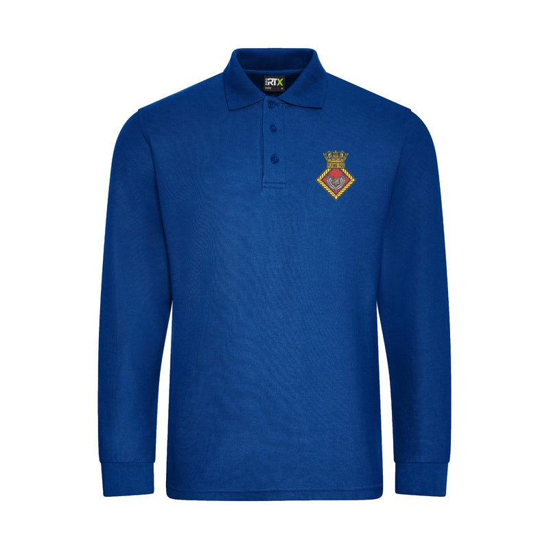 HMS Flying Fox Long Sleeve Polo Shirt