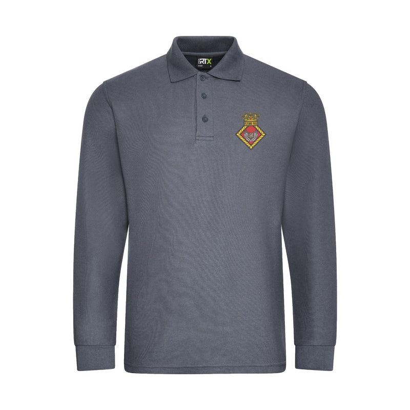 HMS Flying Fox Long Sleeve Polo Shirt