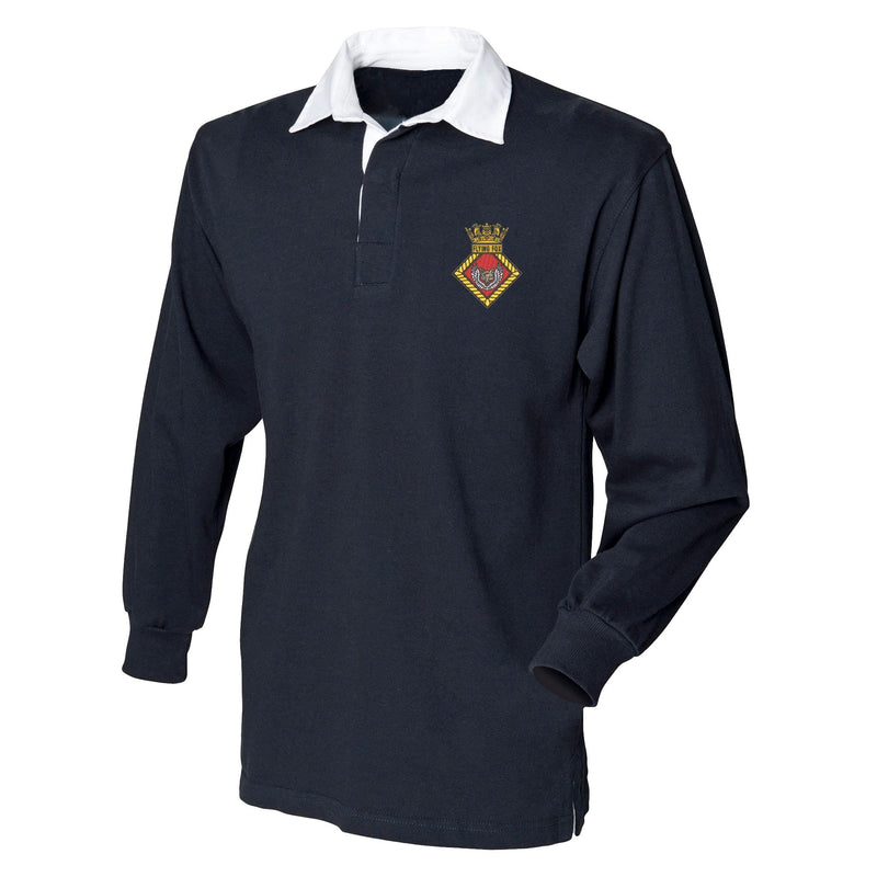 HMS Flying Fox Front Row Long Sleeve Rugby Shirt
