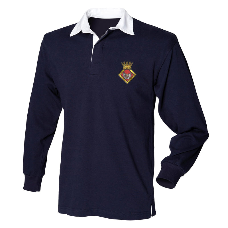 HMS Flying Fox Front Row Long Sleeve Rugby Shirt