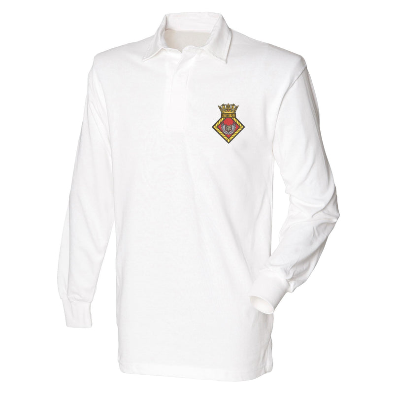 HMS Flying Fox Front Row Long Sleeve Rugby Shirt
