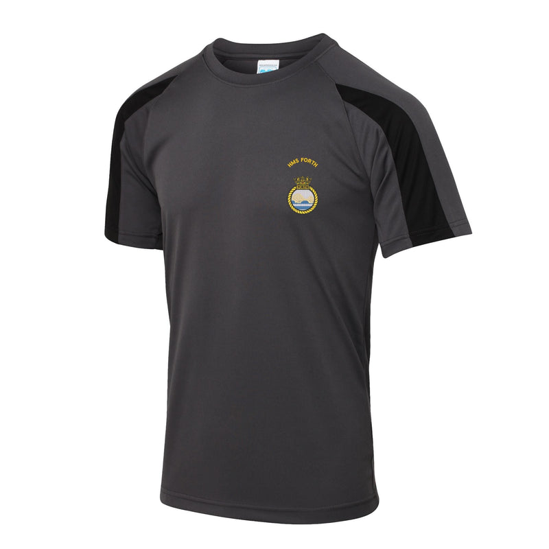 HMS Forth Contrast Polyester T-Shirt