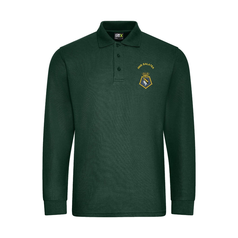 HMS Galatea Long Sleeve Polo Shirt