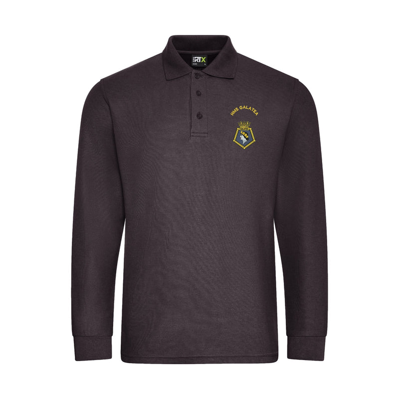 HMS Galatea Long Sleeve Polo Shirt