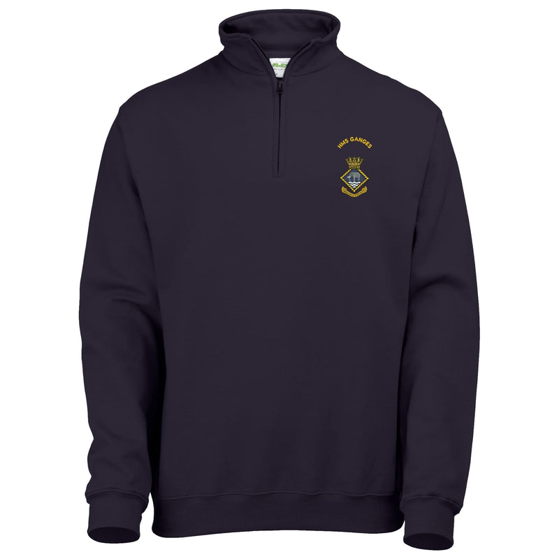 HMS Ganges Quarter Zip Sweatshirt