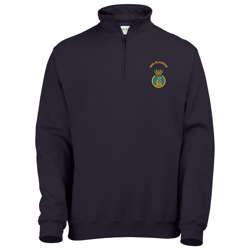 HMS Glasgow Quarter Zip Sweatshirt