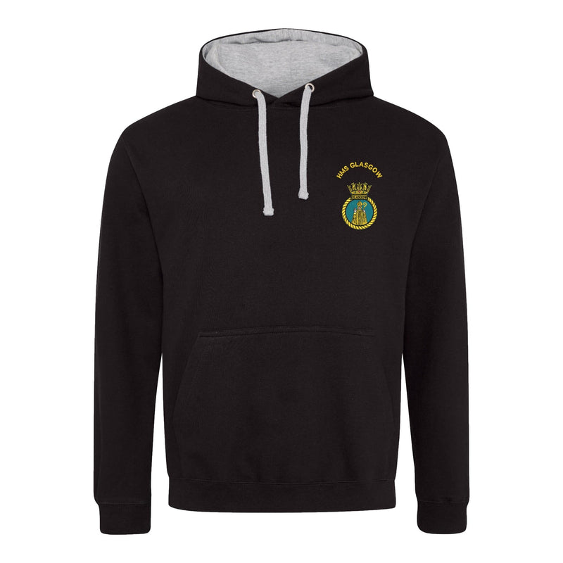HMS Glasgow Varsity Contrast Hoodie