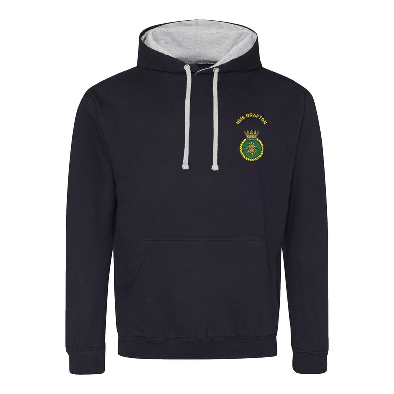 HMS Grafton Varsity Contrast Hoodie