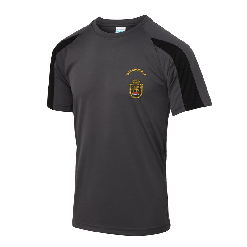 HMS Grenville Contrast Polyester T-Shirt