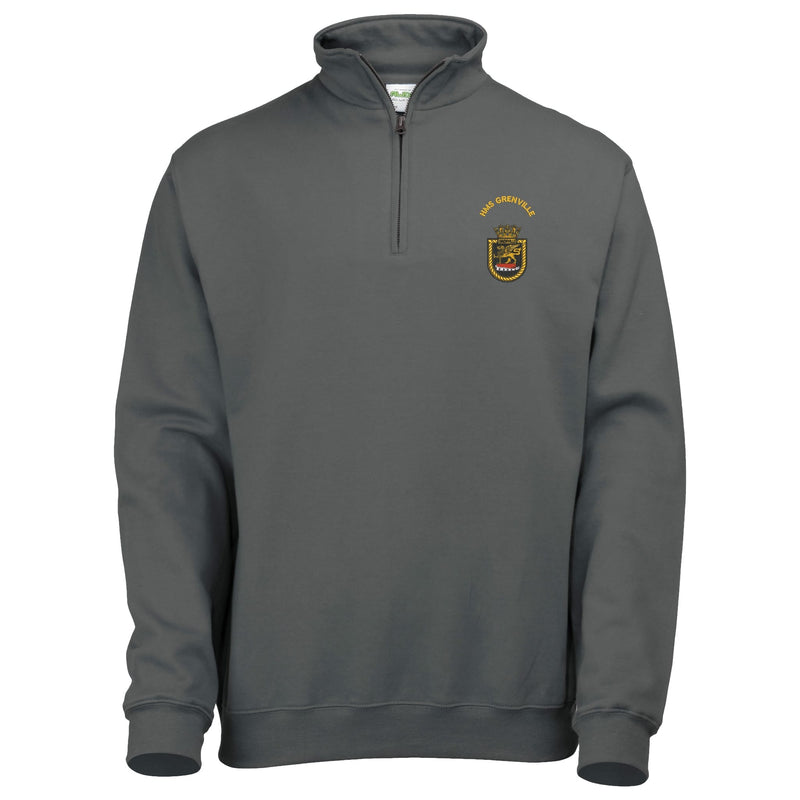 HMS Grenville Quarter Zip Sweatshirt