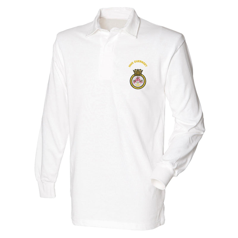 HMS Guernsey Long Sleeve Rugby Shirt
