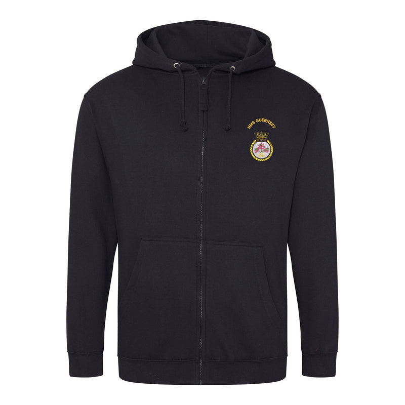 HMS Guernsey Zipped Hoodie