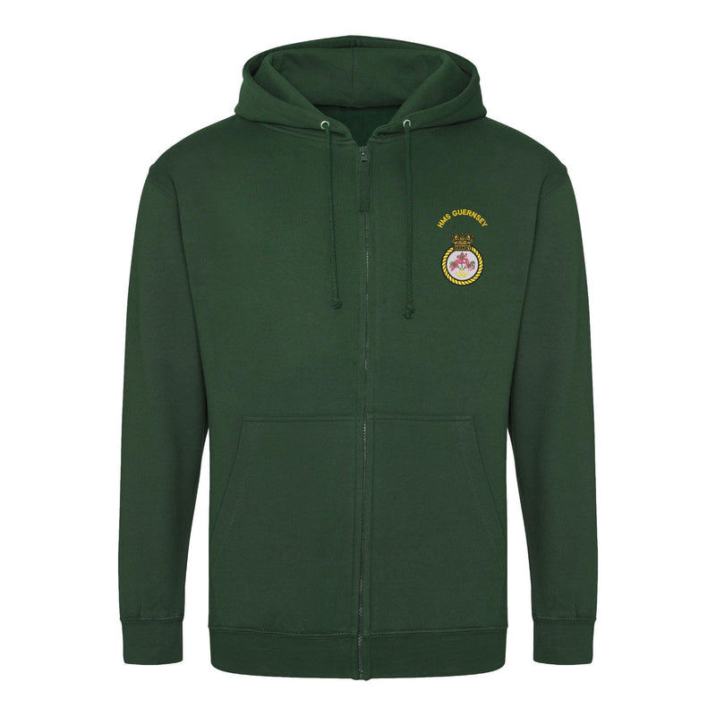 HMS Guernsey Zipped Hoodie