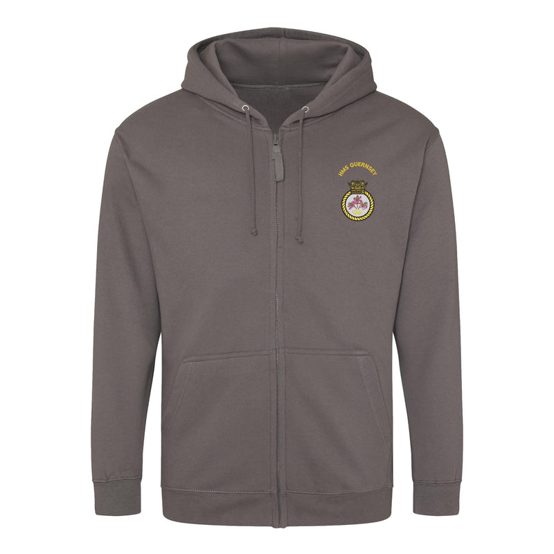 HMS Guernsey Zipped Hoodie