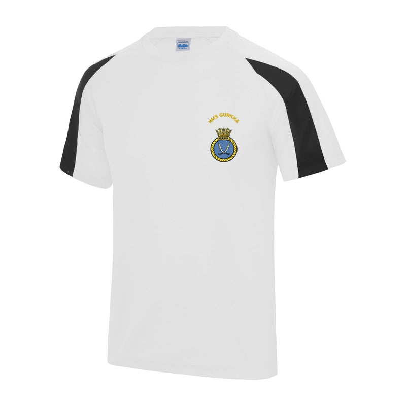 HMS Gurkha Contrast Polyester T-Shirt