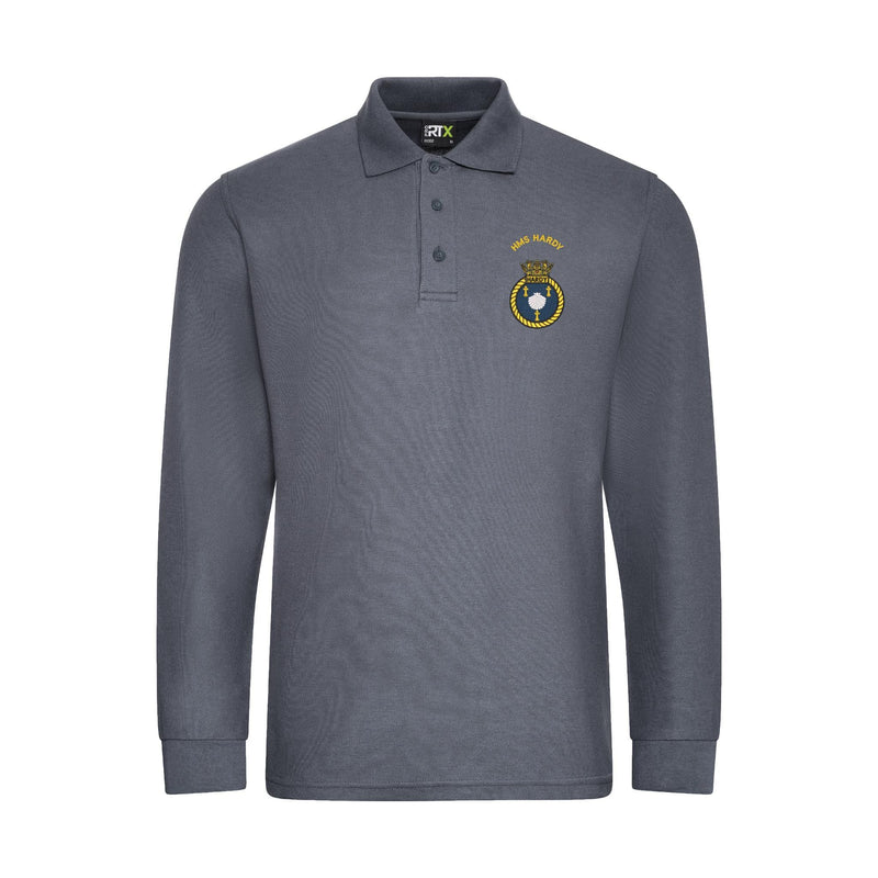 HMS Hardy Long Sleeve Polo Shirt