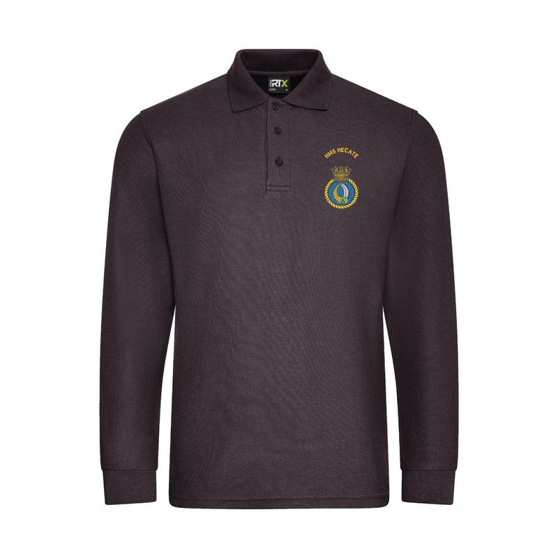 HMS Hecate Long Sleeve Polo Shirt
