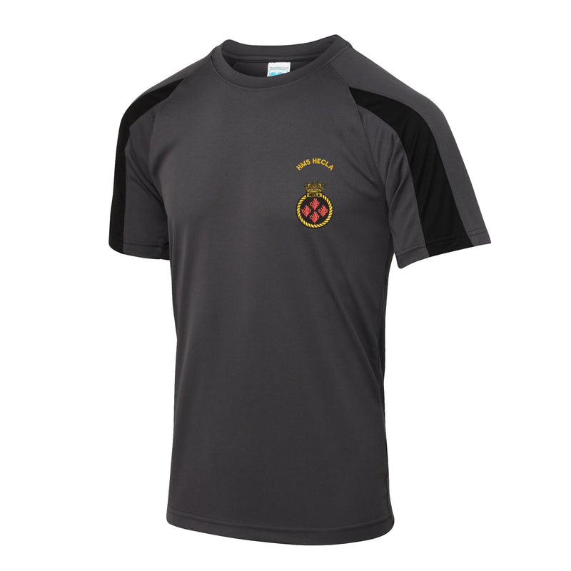HMS Hecla Contrast Polyester T-Shirt