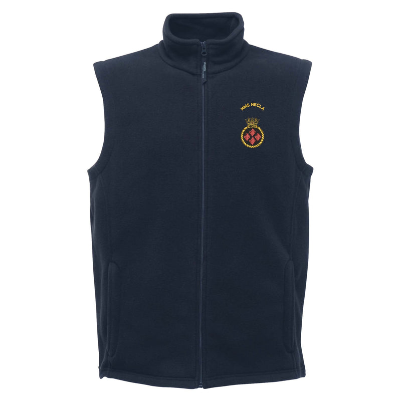 HMS Hecla Regatta Fleece Bodywarmer