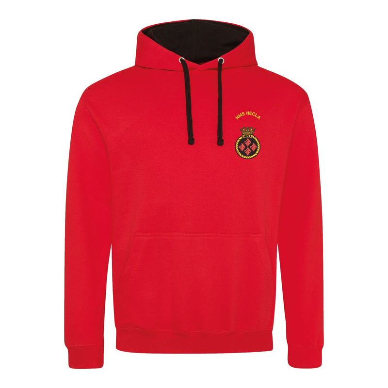 HMS Hecla Varsity Contrast Hoodie