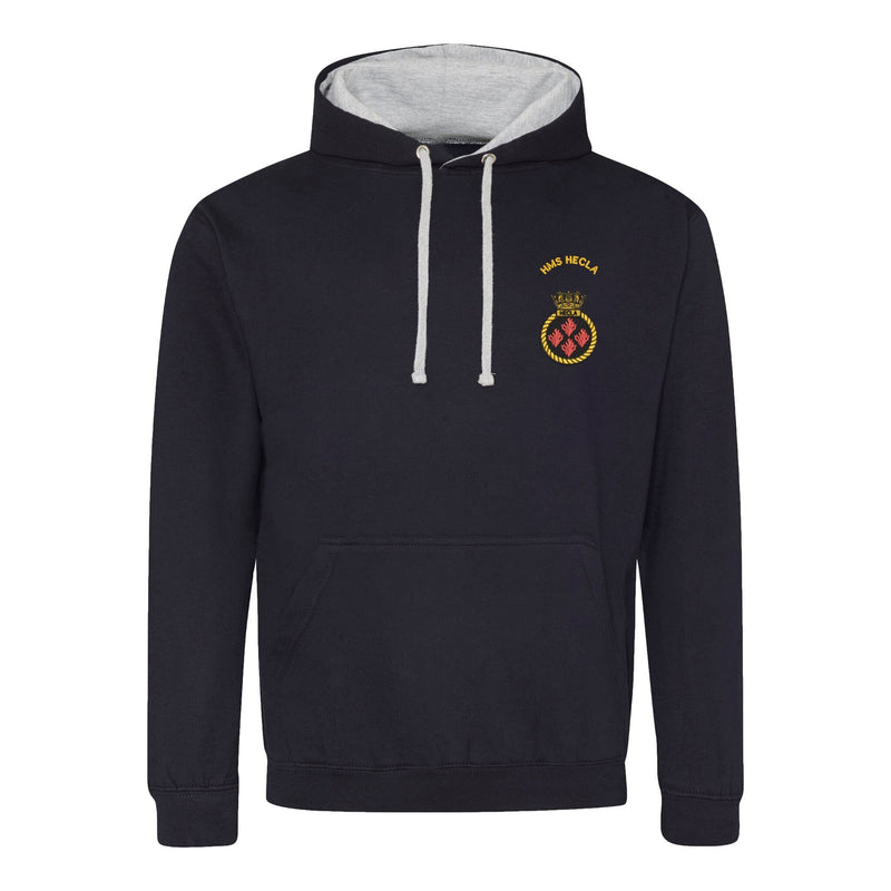 HMS Hecla Varsity Contrast Hoodie