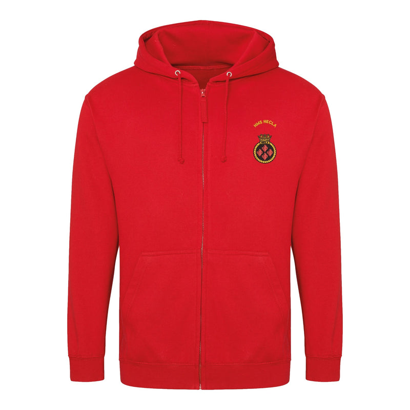 HMS Hecla Zipped Hoodie