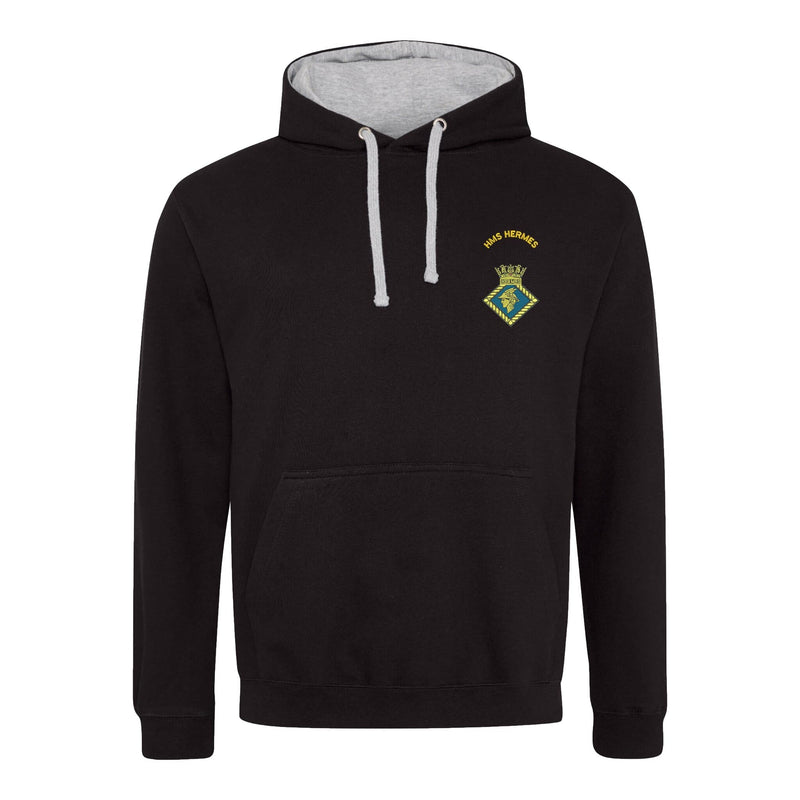 HMS Hermes Varsity Contrast Hoodie