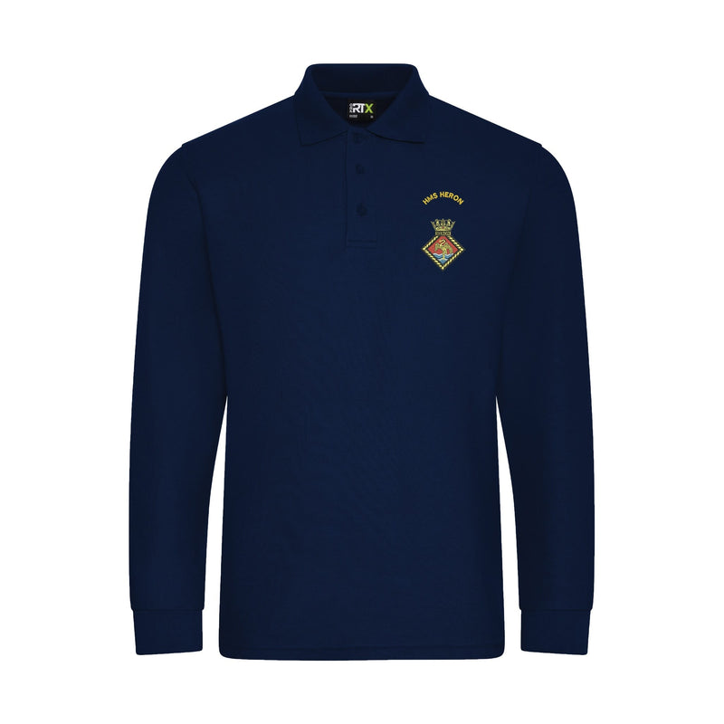 HMS Heron Long Sleeve Polo Shirt