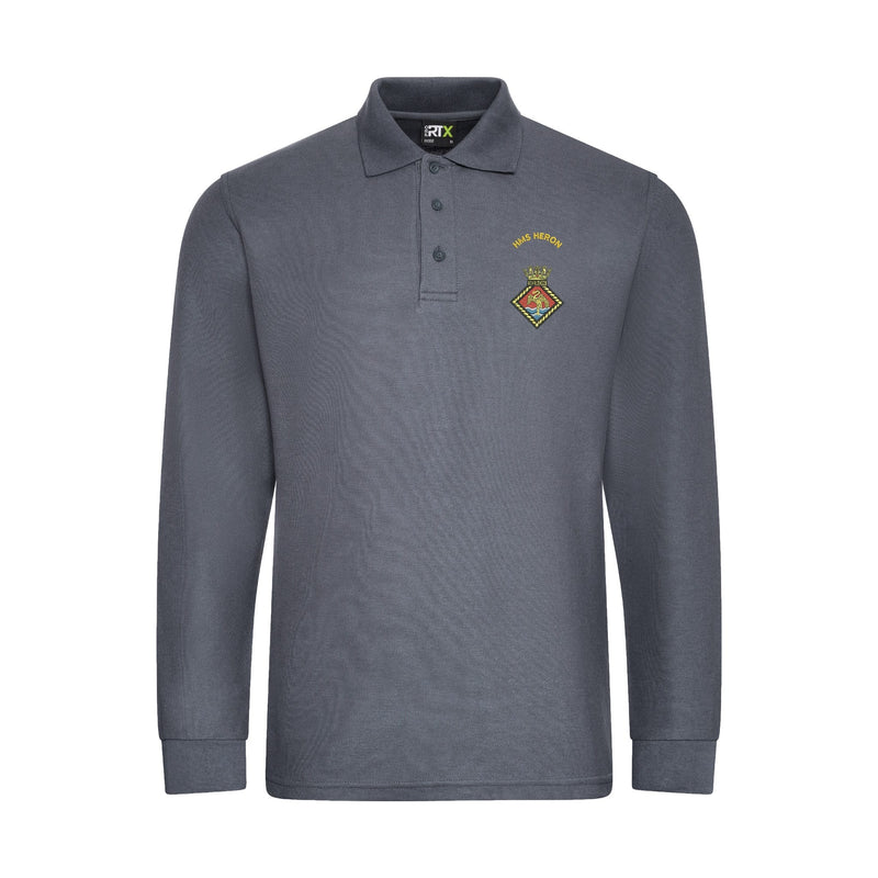 HMS Heron Long Sleeve Polo Shirt