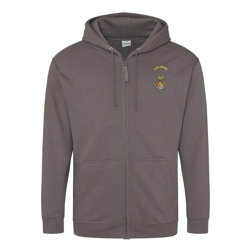 HMS Heron Zipped Hoodie